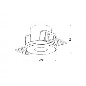 فریم گچی سقف کد SPL-1101