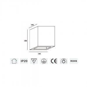 فریم گچی روکار سقفی کد SPL-4032