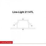 چراغ خطی توکار مدل SPL-LINE LIGHT-2114TL